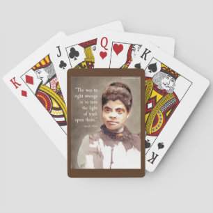 Ida B Wells und "Wahrheit" Zitat Spielkarten