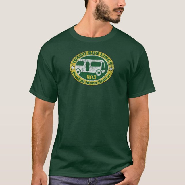 IDAGO BUS-LINES Station Prestons Idaho T-Shirt (Vorderseite)