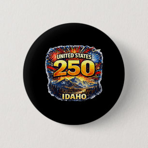 Idaho 250 Berglandschaft-Shirt Vereinigte Staaten Button