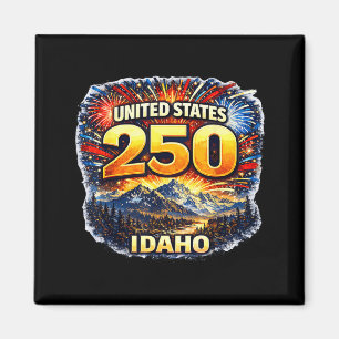 Idaho 250 Berglandschaft-Shirt Vereinigte Staaten  Magnet