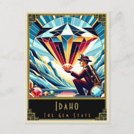 Idaho | Art Deco Postkarte
