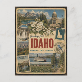 Idaho Authentische Vintage-Style-Postkarte Postkarte