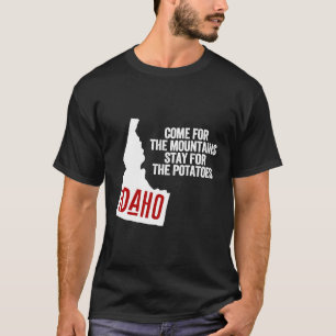 Idaho Berge Kartoffeln Staat Retro USA Geograph T-Shirt