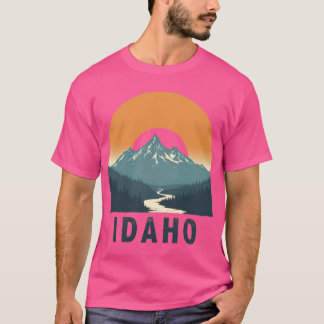 Idaho Bergsonnenuntergang Naturwilderness T-Shirt