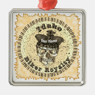 Idaho Biker  Ornament Aus Metall