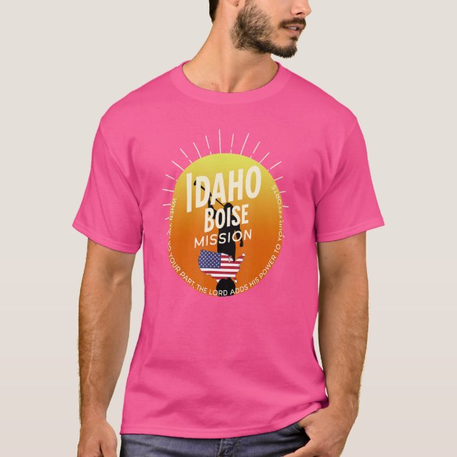 Idaho Boise Mormon Lds Mission T-Shirt (Vorderseite)