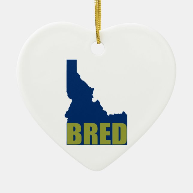 Idaho Bred Keramikornament (Vorne)