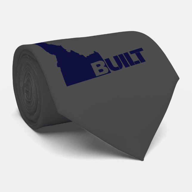 Idaho Built Dark Blue Necktie Krawatte (Gerollt)