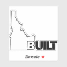 Idaho Built Hybrid Vinyl Decal