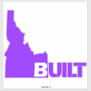 Idaho Built Vinyl Decal Lila Aufkleber