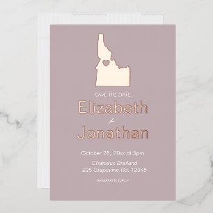Idaho Carte Destination Mariage Enregistrer La Dat