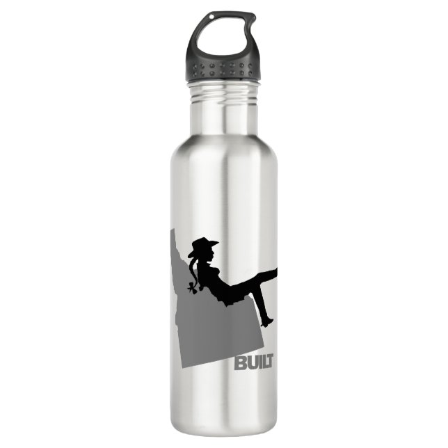Idaho Cowgirl Edelstahlflasche (Vorderseite)