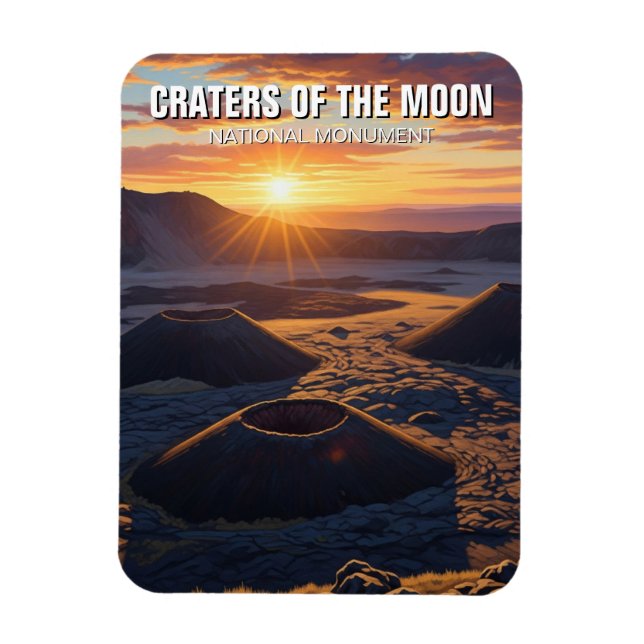 Idaho Craters of the Moon National Monument Magnet (Vertikal)