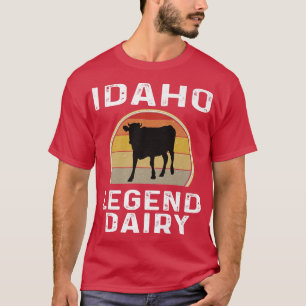 Idaho Dairy Bauer Legend Milchkühe Rind Funny R T-Shirt