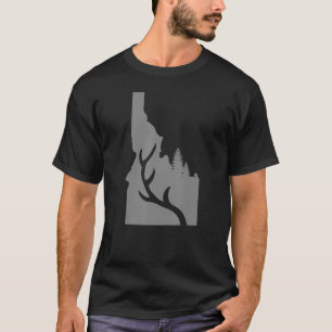 Idaho Deer Elk Jagd Staat Karte Prix Deer Hunter T-Shirt