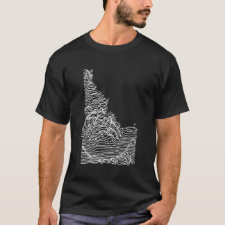 Idaho Division Unbekannte Höhenlagen Joy Plot Retr T-Shirt