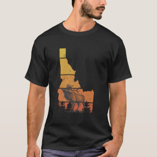 Idaho-Elch Idaho-Hirsch Tier Jäger T-Shirt