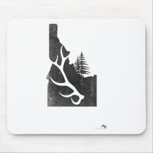Idaho-Elchjäger mit abgefallenem Geweih  Mousepad