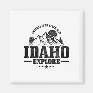 Idaho Est. 1890 Vintage Berge Outdoor USA Souvenir Magnet