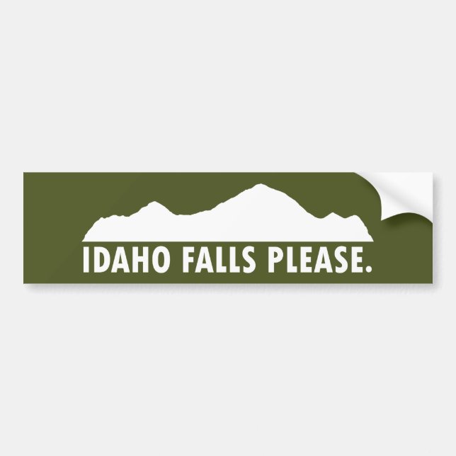 Idaho Falls Bitte Autoaufkleber (Vorne)