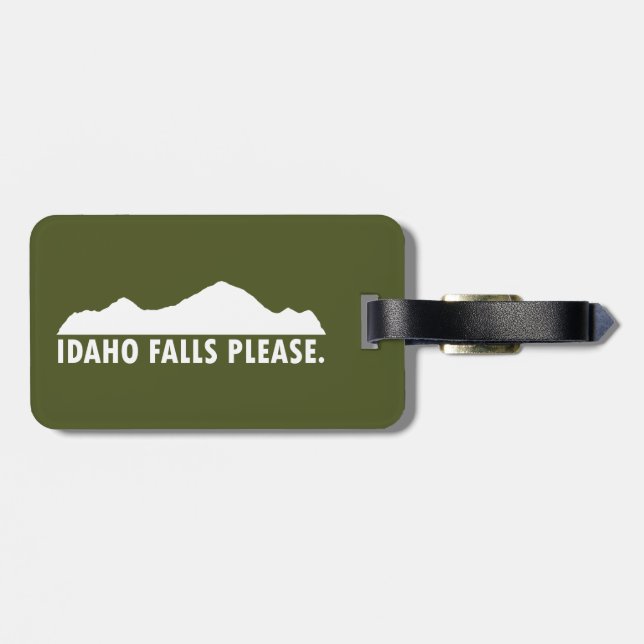 Idaho Falls Bitte Gepäckanhänger (Rückseite horizontal)