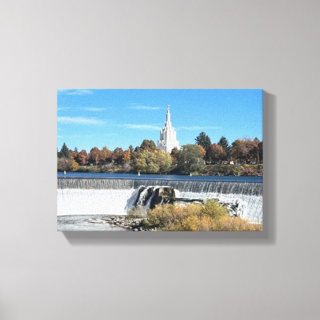 Idaho Falls Temple Leinwanddruck (Vorderseite)