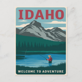 Idaho Fishing Adventure Postkarte
