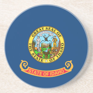 Idaho Flag, der Gem Staat, amerikanische Staaten Getränkeuntersetzer