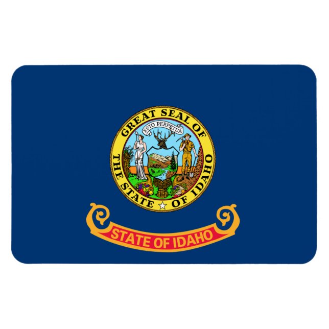 Idaho Flag, der Gem Staat, amerikanische Staaten Magnet (Horizontal)
