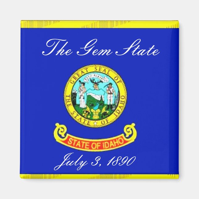Idaho Flag Magnet (Vorne)