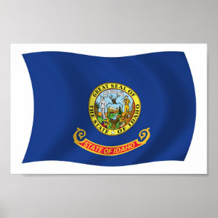 Idaho Flag Poster Print