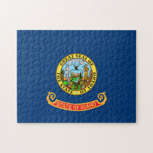 Idaho-Flagge: der Edelstein-Staat, Amerika Mountai