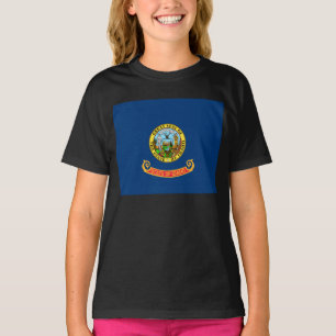 Idaho-Flagge: der Edelstein-Staat, Amerika Mountai T-Shirt