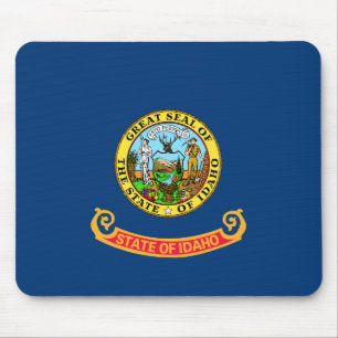Idaho-Flagge, der Juwelenstaat, amerikanische Bund Mousepad