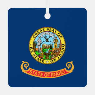 Idaho-Flagge, der Juwelenstaat, amerikanische Bund Ornament Aus Metall