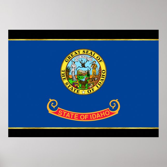 Idaho-Flagge Poster (Vorne)