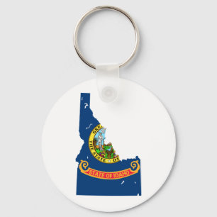 Idaho-Flaggen-Karte Schlüsselanhänger