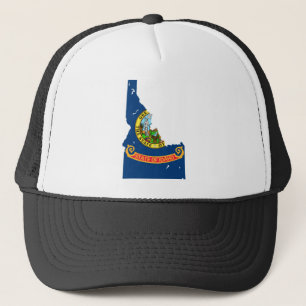 Idaho-Flaggen-Karte Truckerkappe