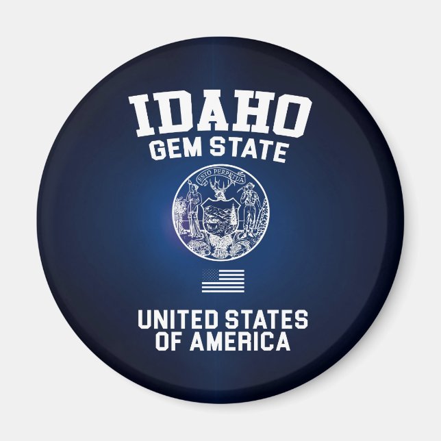 Idaho Gem Staat Magnet (Vorne)