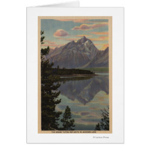 Idaho - großartige Teton Reflexion auf Jackson See