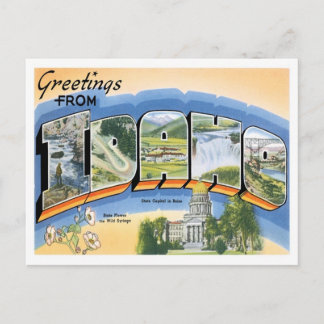Idaho Grüße aus den US-Bundesstaaten Postkarte