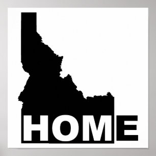 Idaho-Heimat-Poster-Schild fern der Heimat Poster