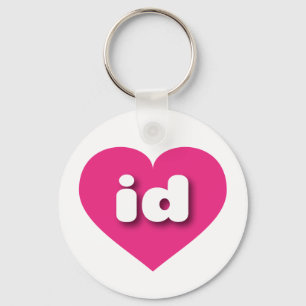 Idaho Heiß rosa Herz - I Liebe id Schlüsselanhänger