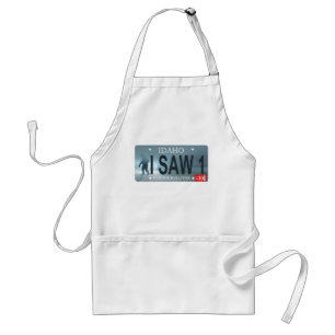 Idaho "I Saw 1" Sasquatch Lizenzschild Schürze