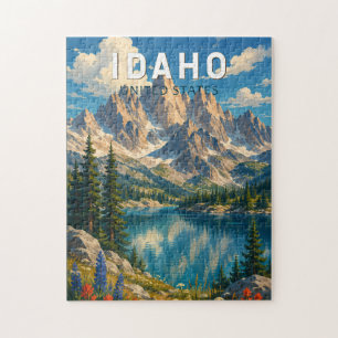Idaho Illustration Reise Kunst Vintage