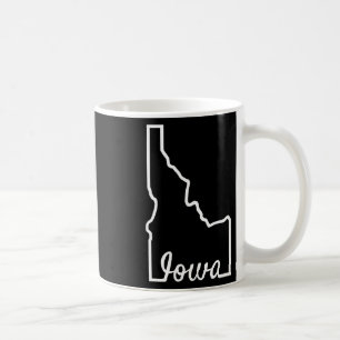 Idaho Iowa Lustiger Geographie-Mix-Up-Witz Idawa-S Kaffeetasse