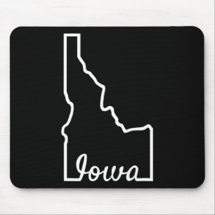 Idaho Iowa Lustiger Geographie-Mix-Up-Witz Idawa-S Mousepad