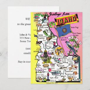 Idaho Karte Ankündigung