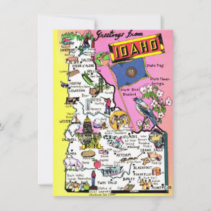 Idaho Karte Ankündigung