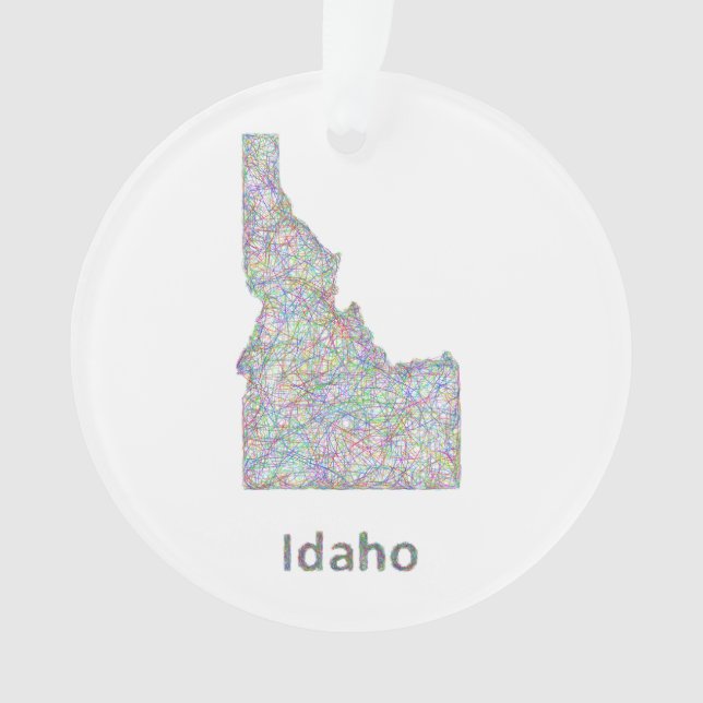 Idaho-Karte Ornament (Vorderseite)